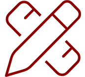 A black and red background with an arrow in the middle.